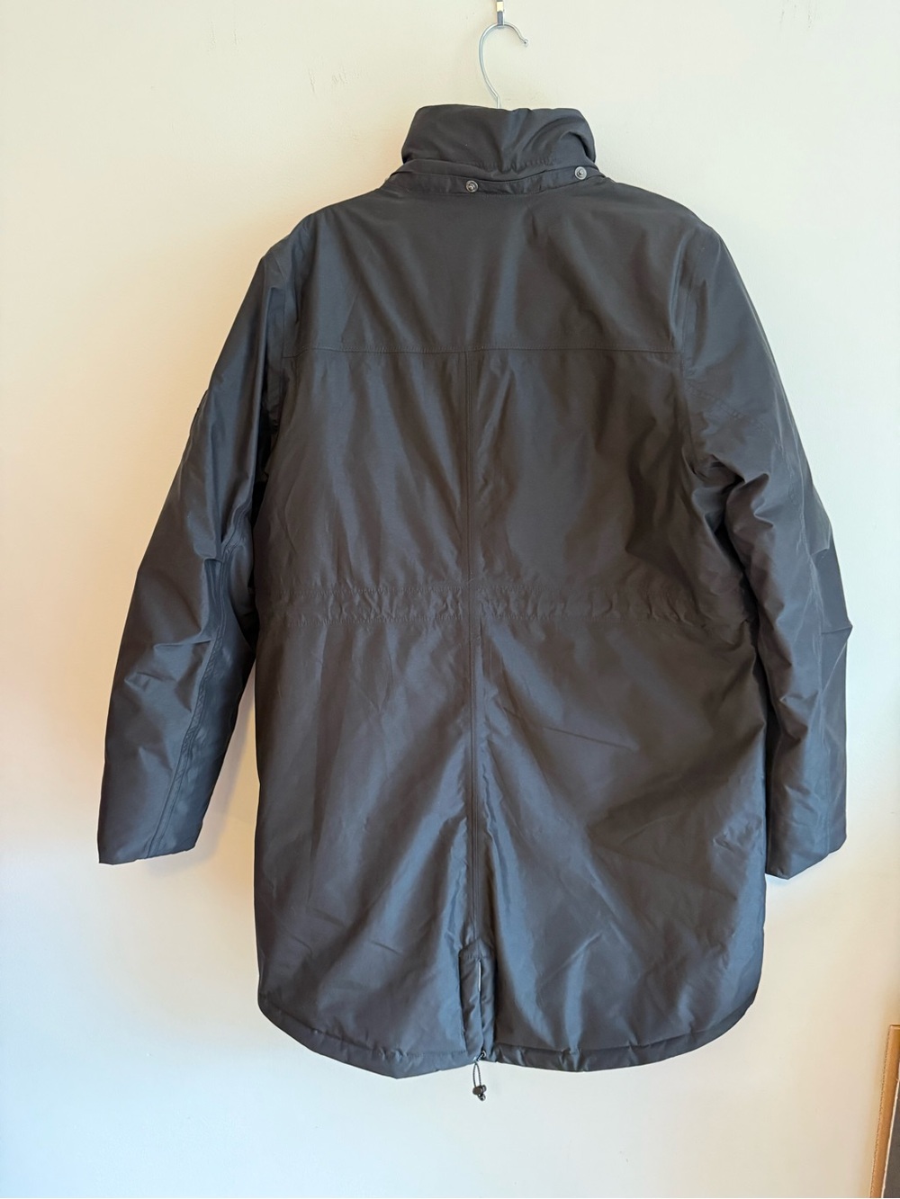 Lands’ End Women’s L Tall 14-16 Black 600 Fill HyperDRY Down Parka NWT - Picture 3 of 8